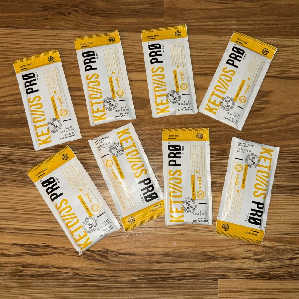 Pruvit Keto OS NAT Ketones PRO Banana Cream 8 Pack